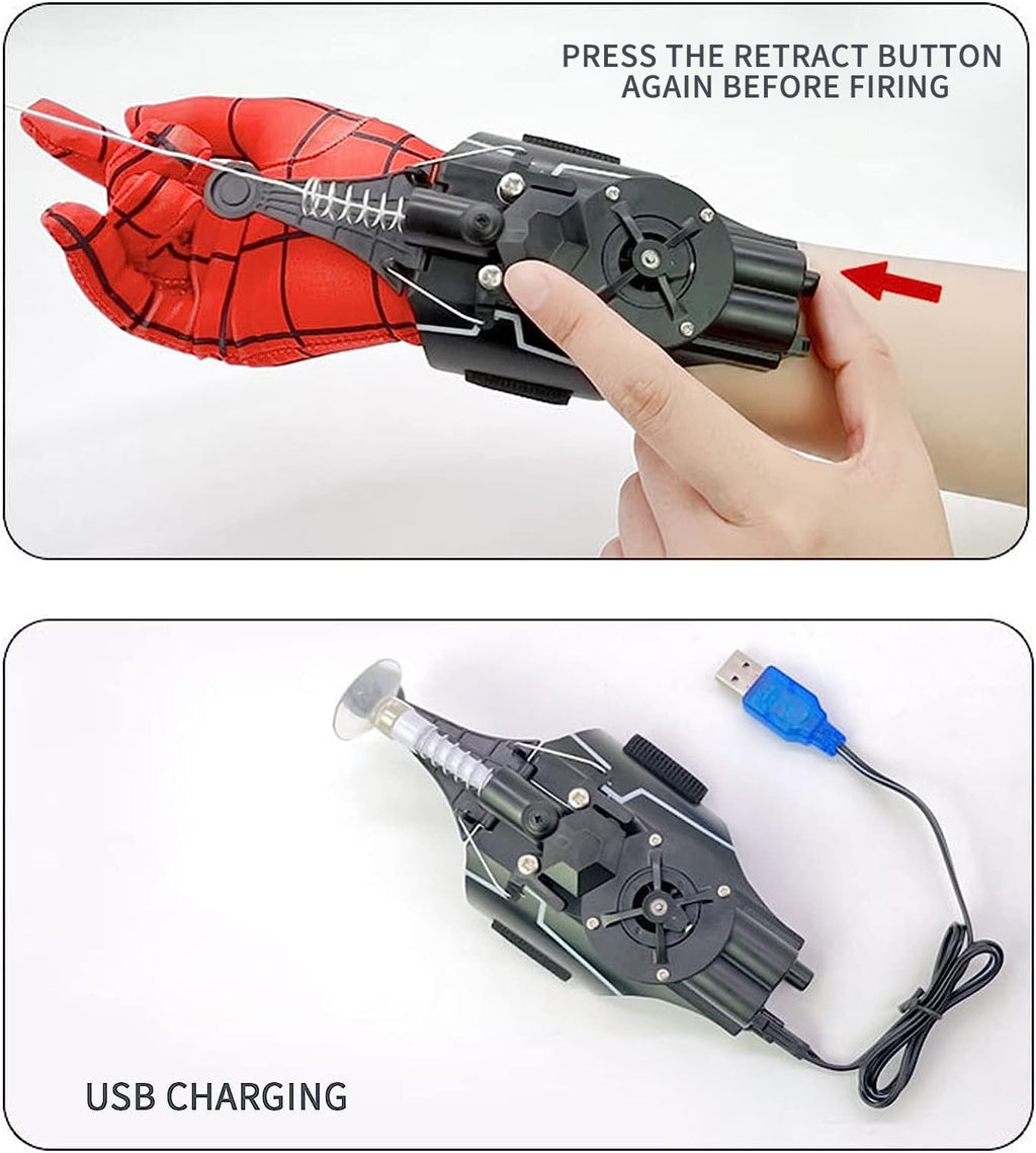 Spider Web Shooter, Real Web Slinger that Actually Shoots for Kids, Cool Toy Things for Superhero Fans