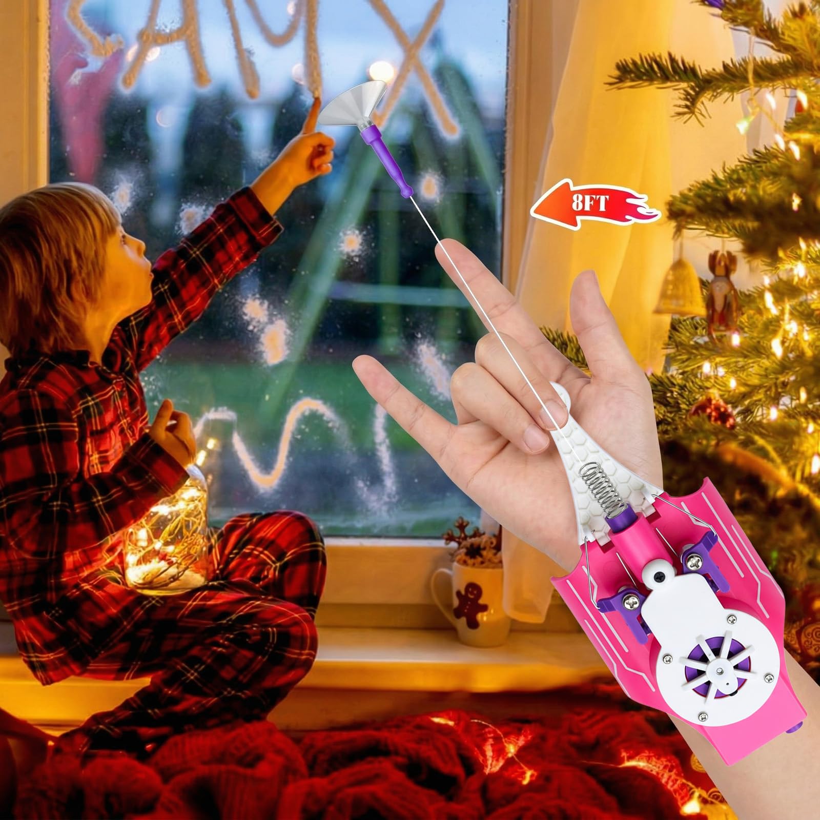 Spider Web Shooter, Real Web Slinger that Actually Shoots for Kids, Cool Toy Things for Superhero Fans