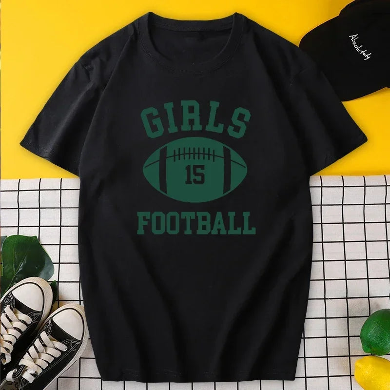Rachel Green "Girls 🏈 Football" Retro T-Shirt
